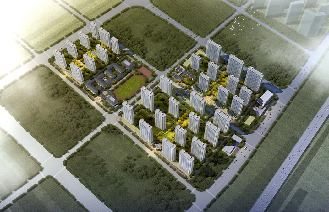[江苏]新中式高层住宅+小学保障房居住区