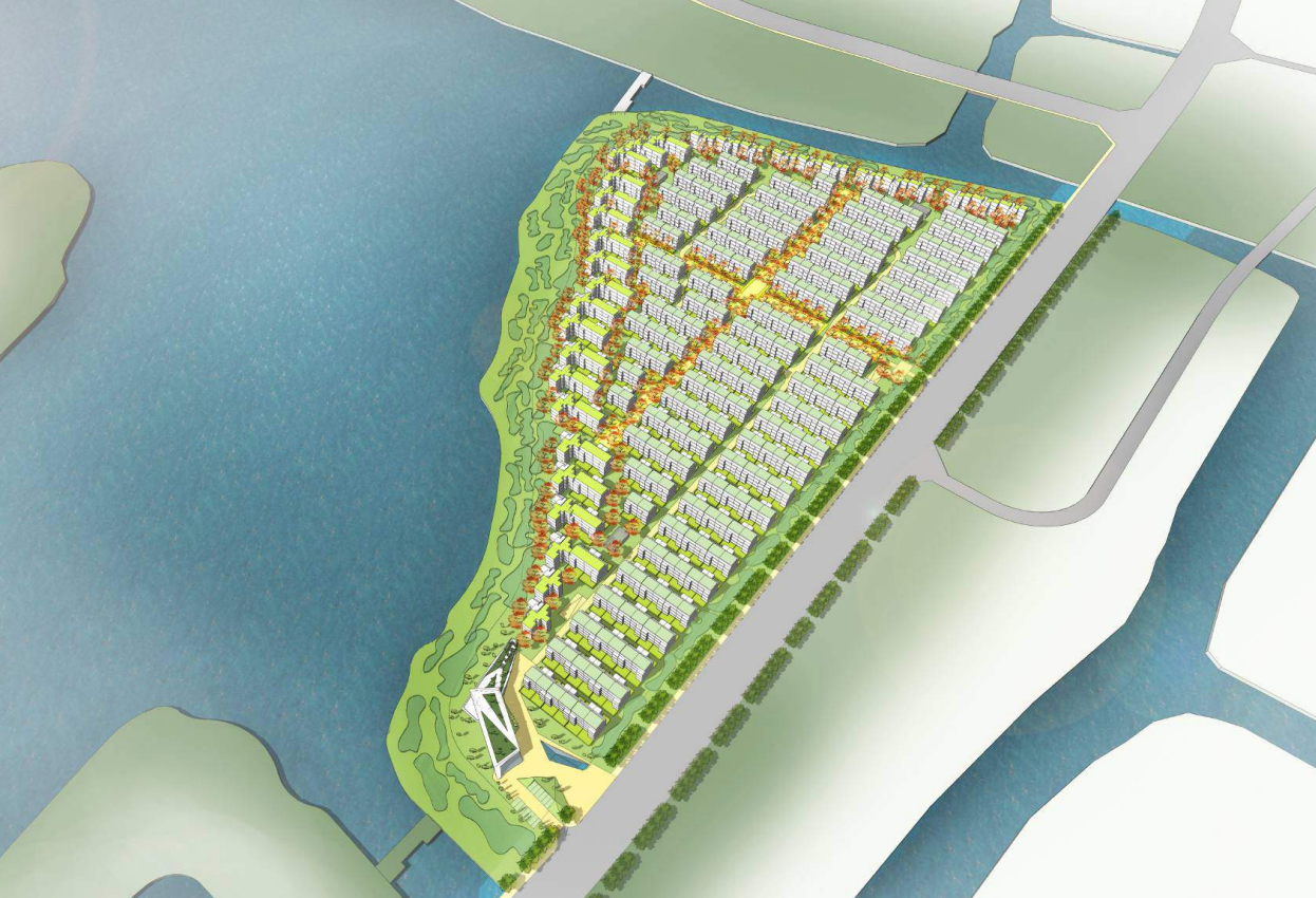 [江苏]滨湖现代住宅-叠墅建筑方案设计2022