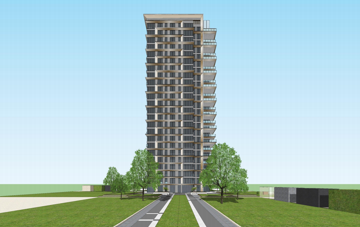 陕西高层+合院立面草图方案2021