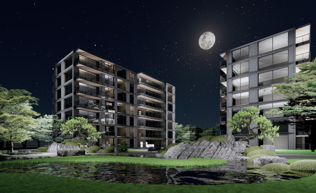 河南现代线条简洁洋房创新立面概念2022