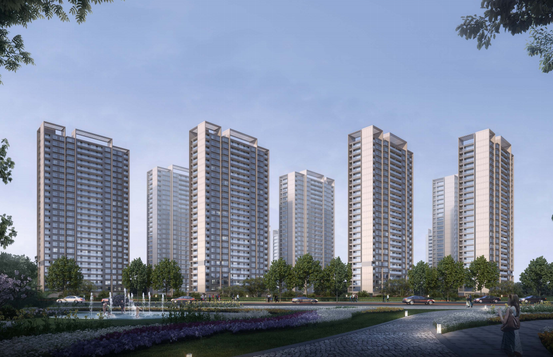 典雅舒展现代高层立面造型投标方案2022