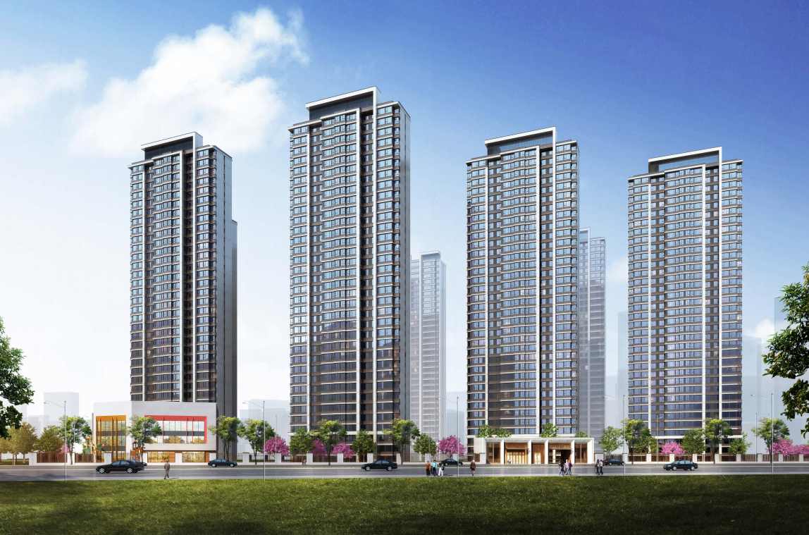 河南 现代典雅-简约公建化住宅建筑方案2020