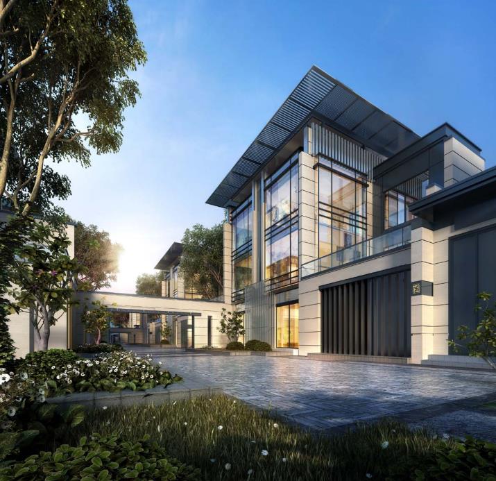 [湖北]新中式高层+别墅+商墅居住区规划设计