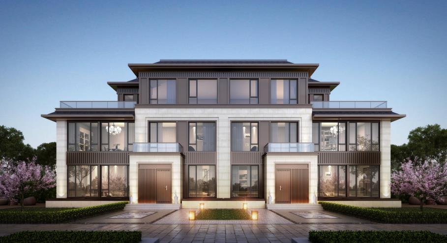 [安徽]现代中式高层+洋房+别墅居住区规划