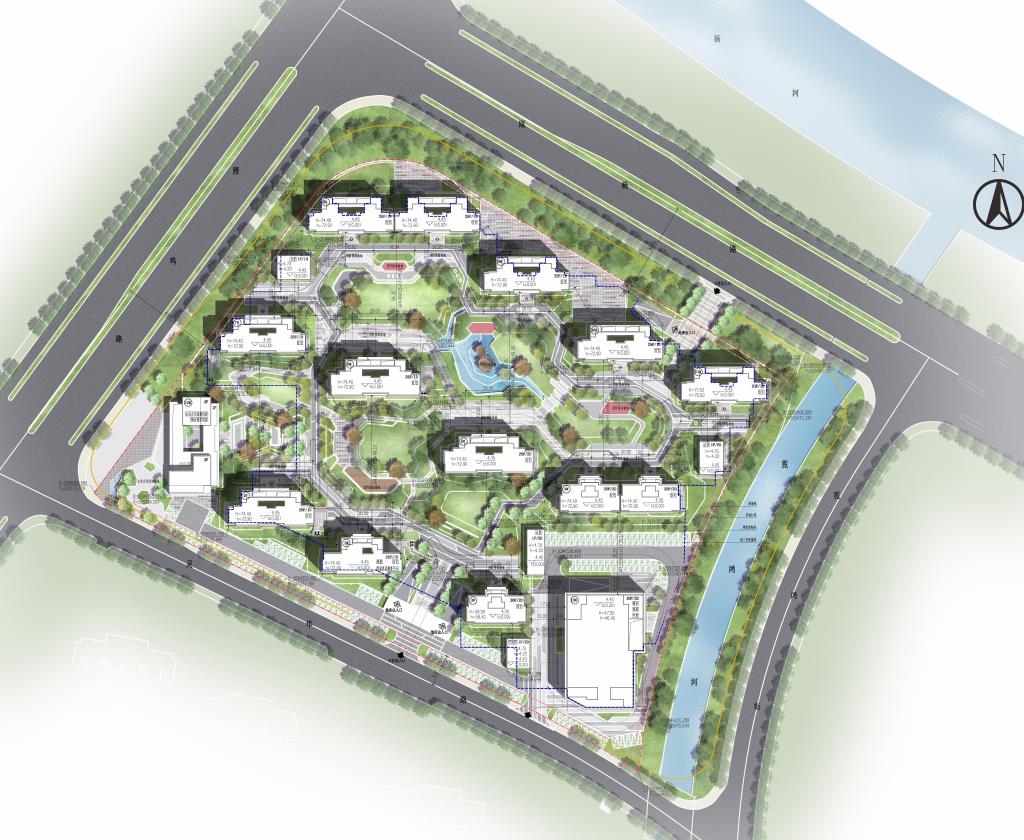 [浙江]现代典雅高层居住区规划设计文本PDF