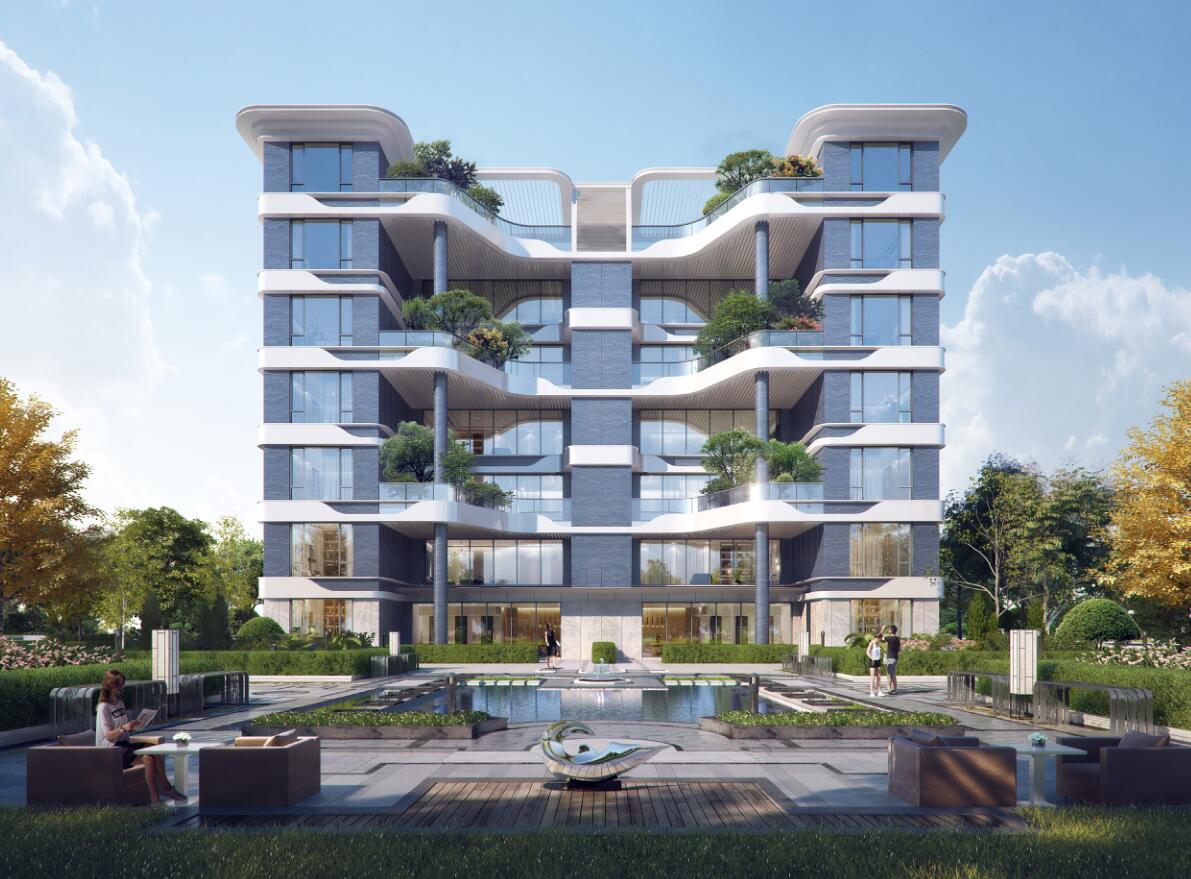 [湖南]跃层现代高层+叠墅住宅建筑方案2020