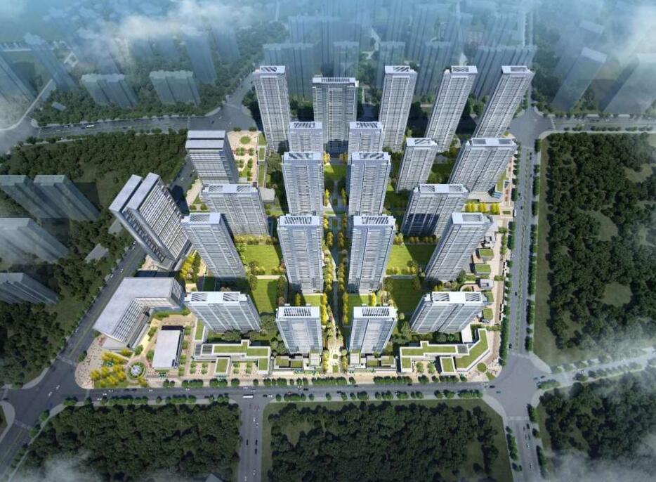 [湖北]现代简洁社区高层住宅建筑规划2020