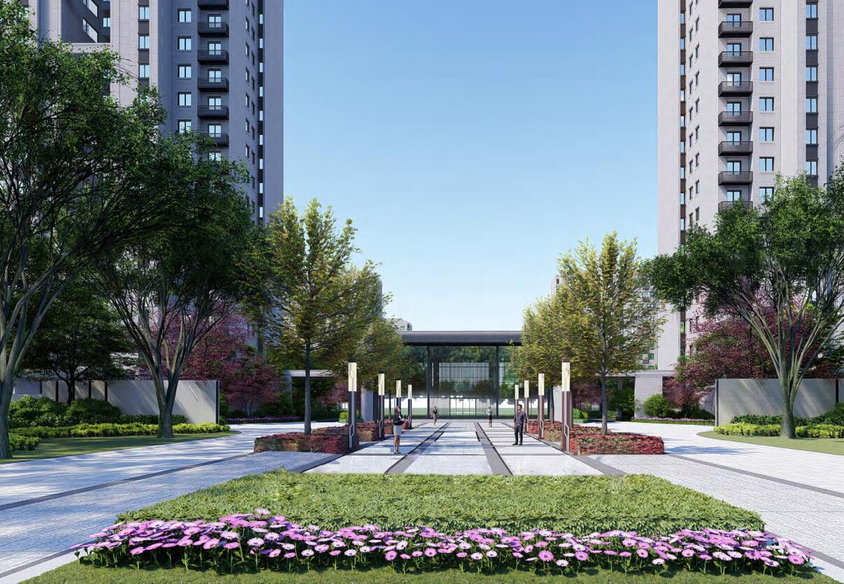 [上海]现代简洁-中式高层住宅建筑方案2020