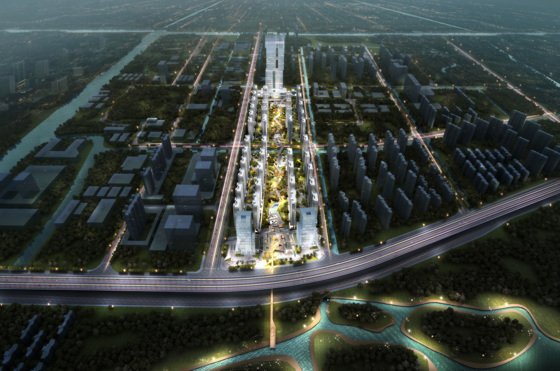 [江苏]现代风未来大型住宅社区概念方案2021