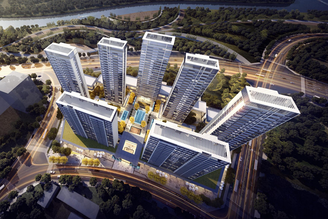 [四川]江景高层豪宅+商墅建筑规划2021年