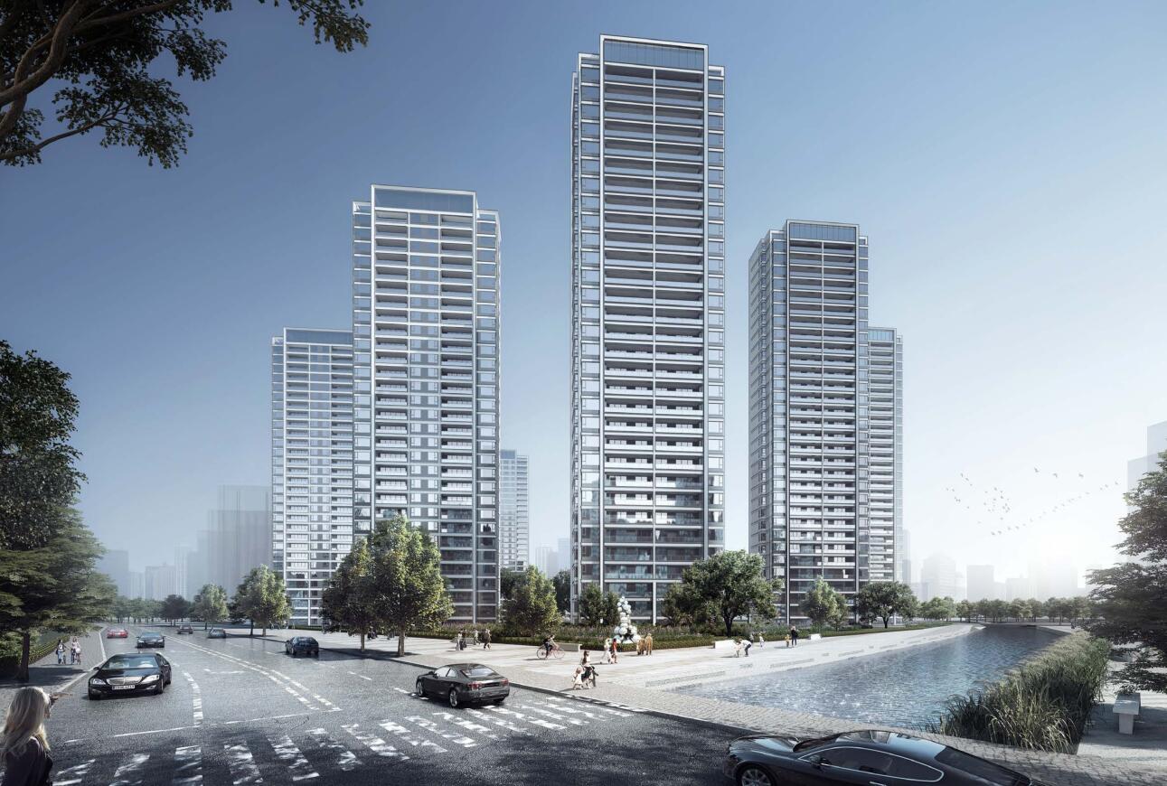 [江苏]现代山水花园高层豪宅建筑中标方案