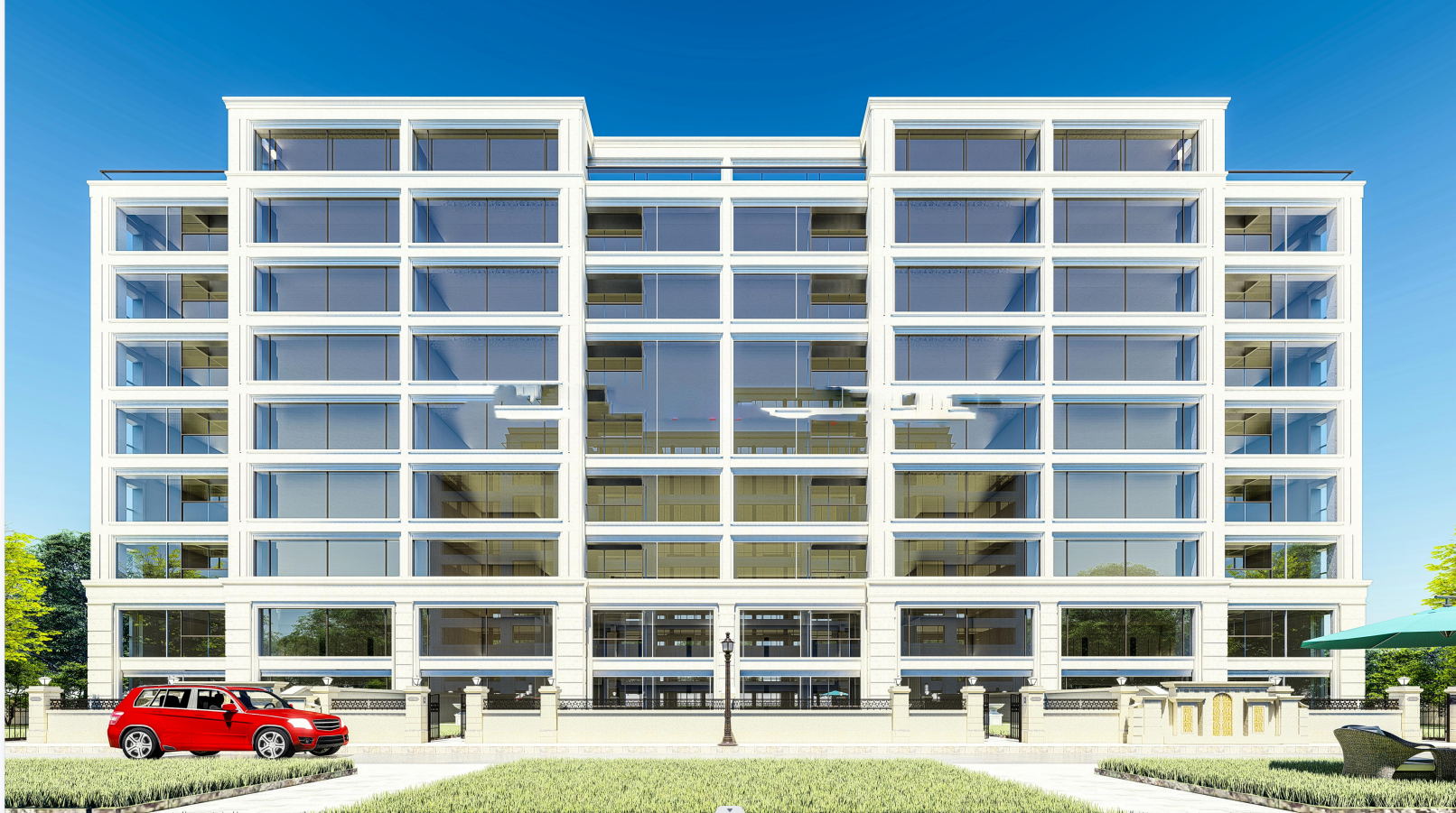 兰园居住区 洋房+小高层  SU模型