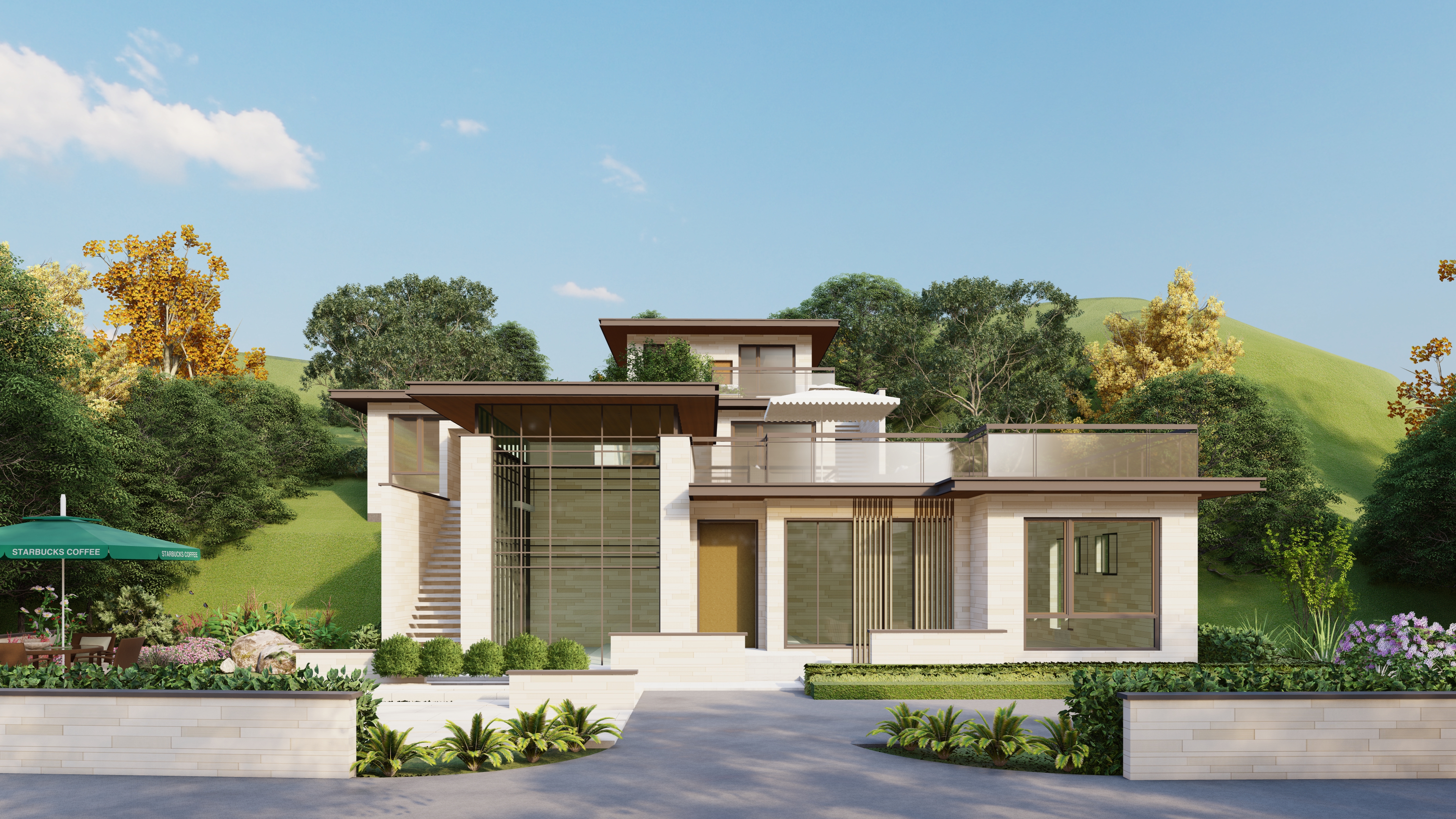 某别墅SU模型+效果图合集（二）