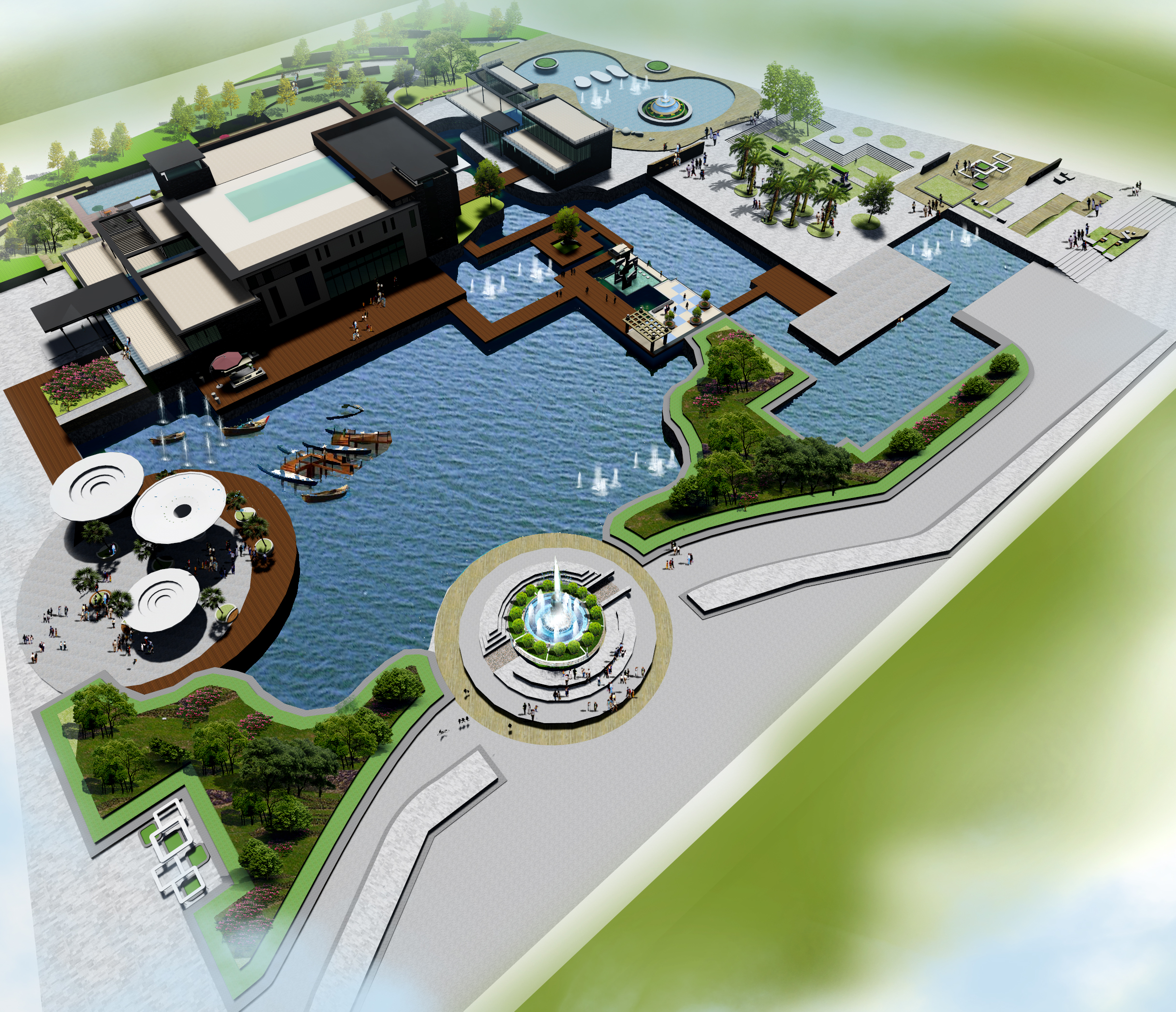 某民宿建筑CAD施工图+SU模型+效果图（二）