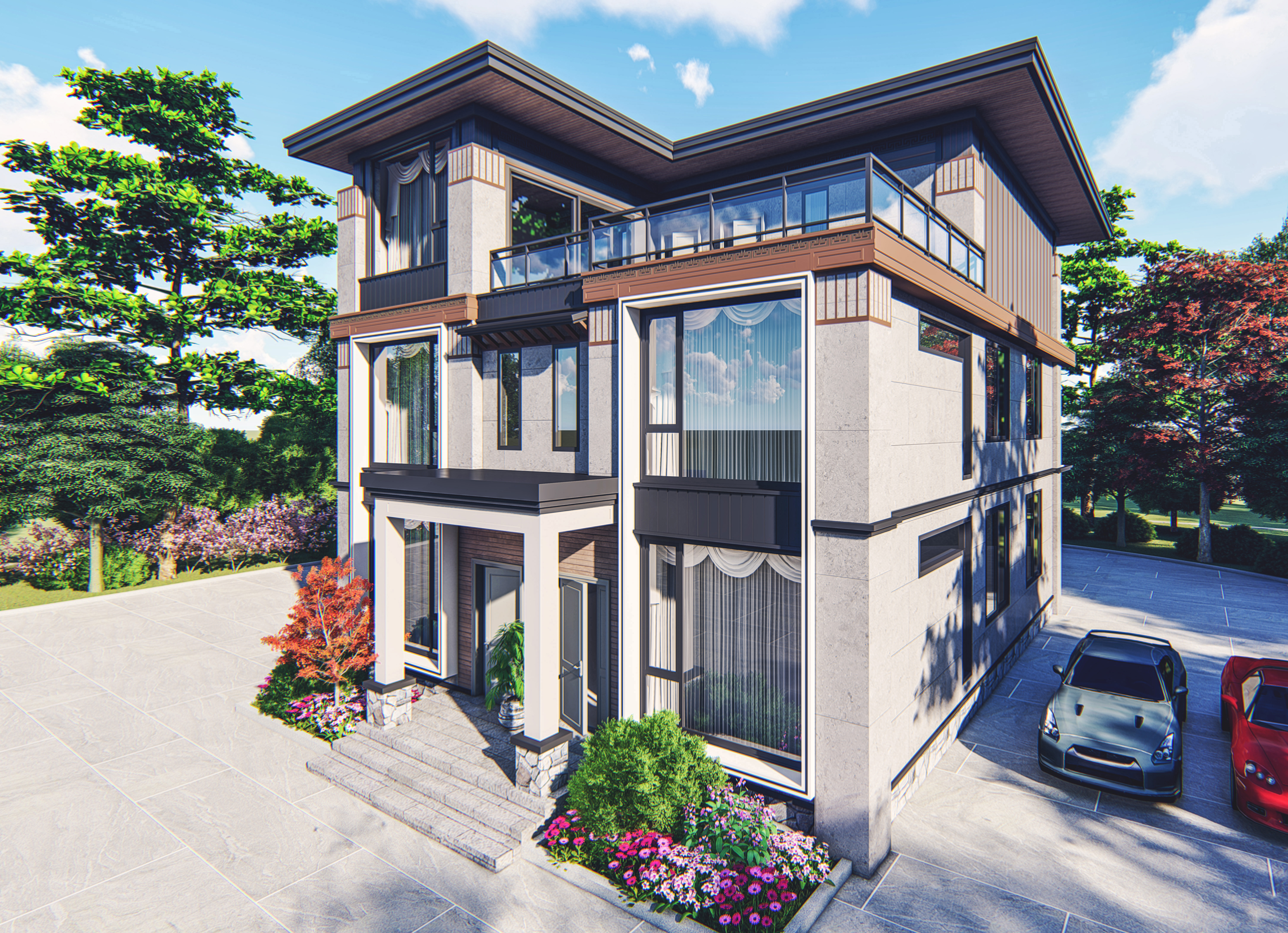 某独栋别墅SU模型合集（三）