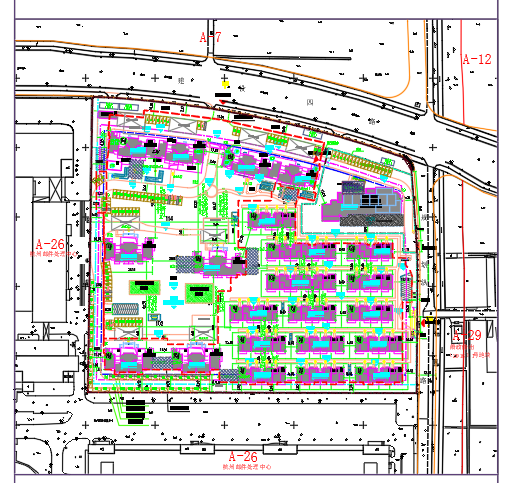 某居住区修规CAD详图合集+详细计算表（一）