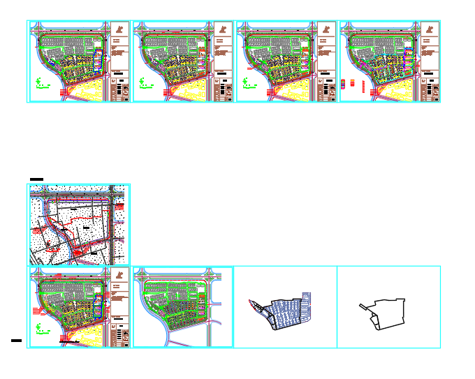 某居住区商墅+高层+公寓建筑设计CAD总图