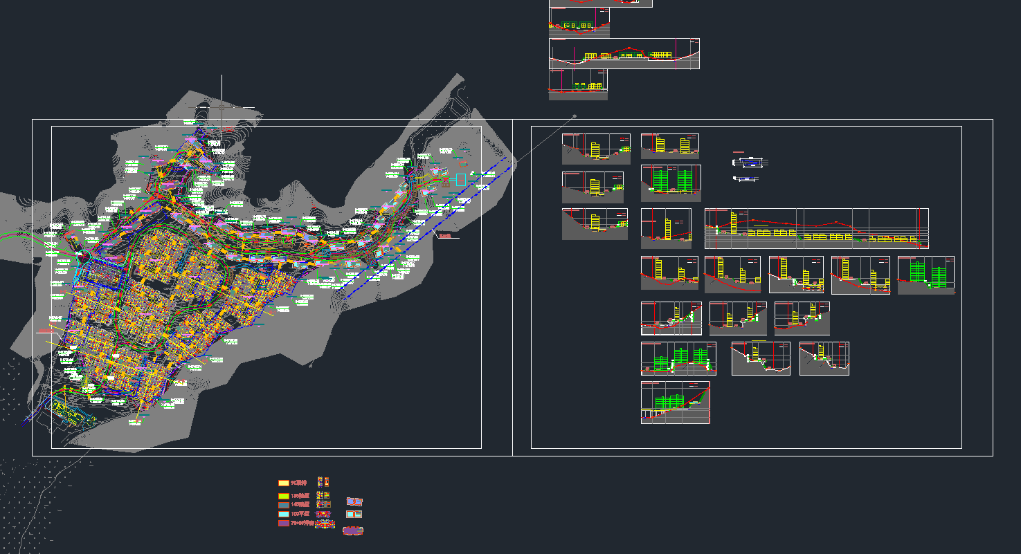 [浙江]浙江某山地居住区CAD规划总图+平面图