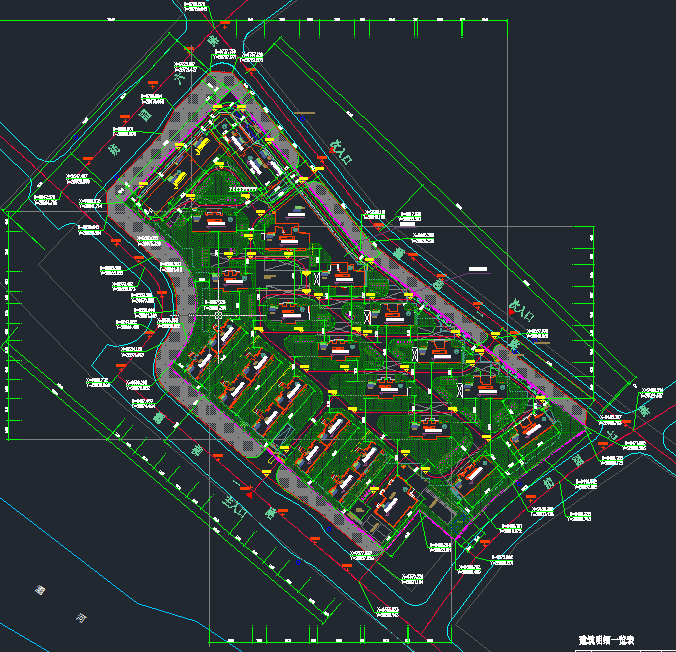 某城市高级居住区规划设计CAD图纸合集（四）