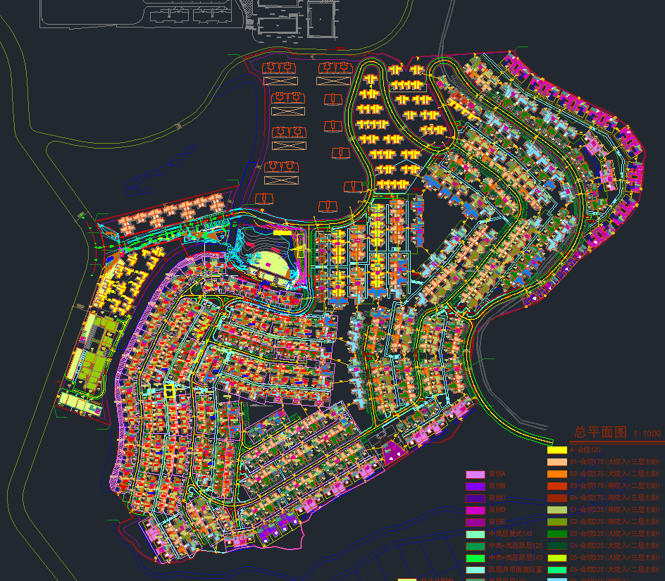 某城市高级居住区规划设计CAD图纸合集（六）