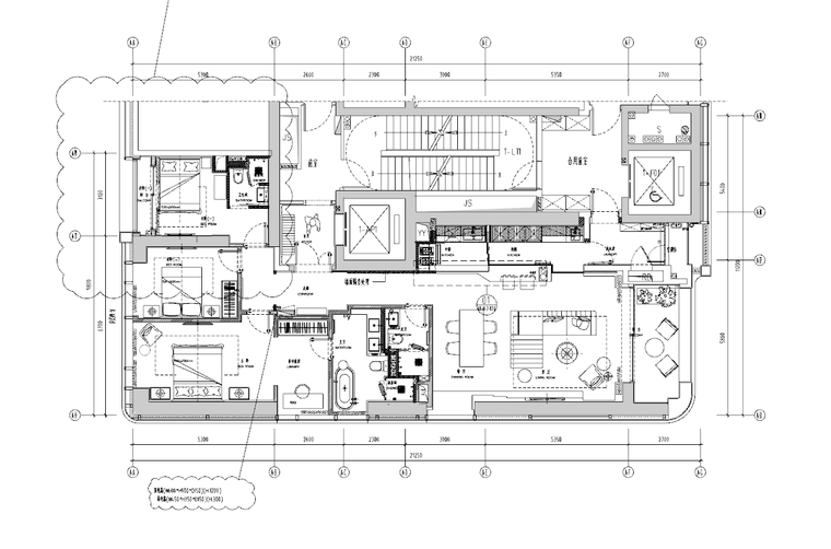 深圳岁宝大平层样板间丨180㎡丨PPT设计方案+CAD施工图+高清效果图+物料书