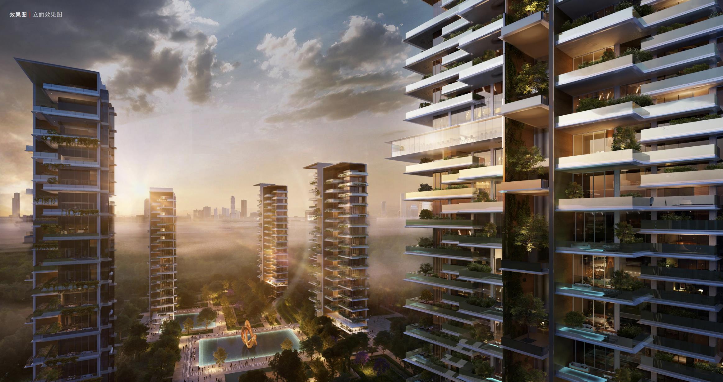 [湖北] 第四代住宅高层墅质建筑设计方案