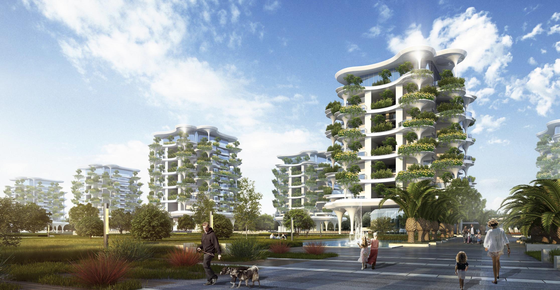 [广东]垂直花园第四代住宅立面设计方案