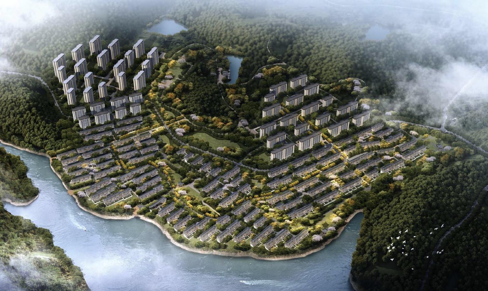 [江西]文旅小镇度假小区叠拼+洋房建筑方案