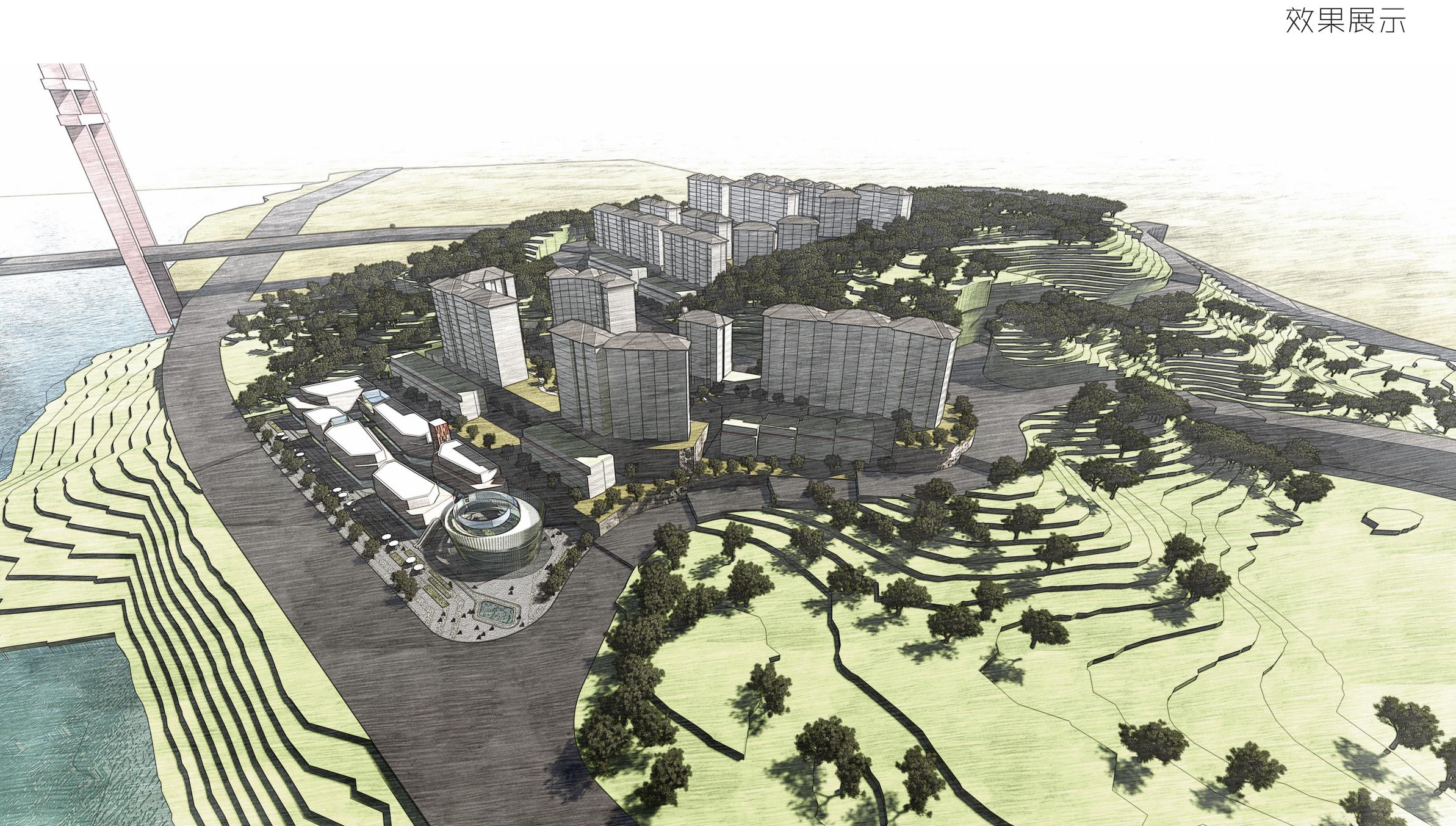 [重庆]山地叠拼+洋房+高层建筑设计方案一