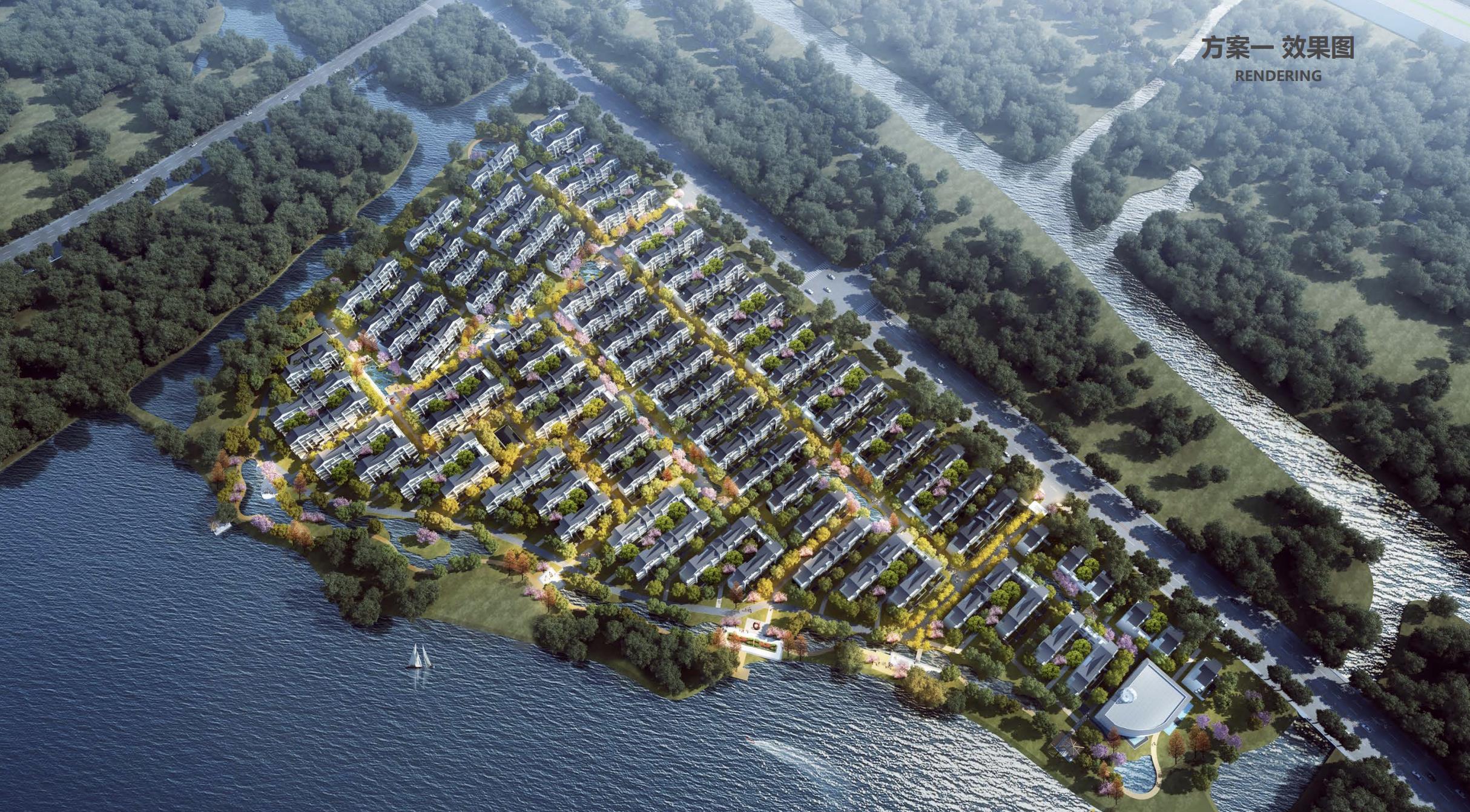 [江苏]知名地产湖景叠拼别墅中标方案2023