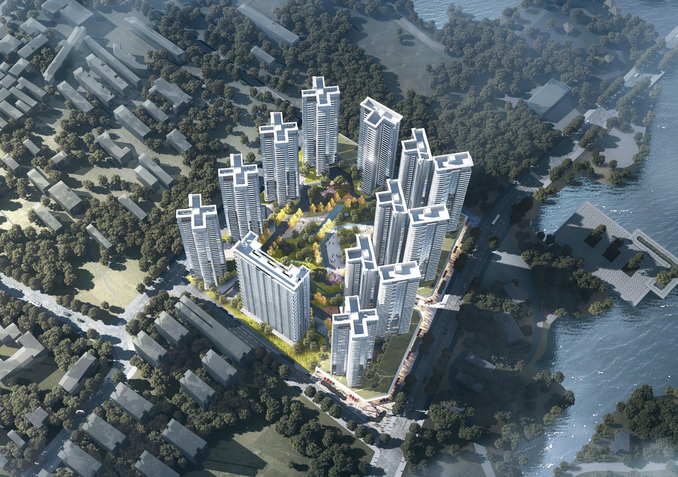 [广西]湖景高层豪宅建筑设计方案二2023