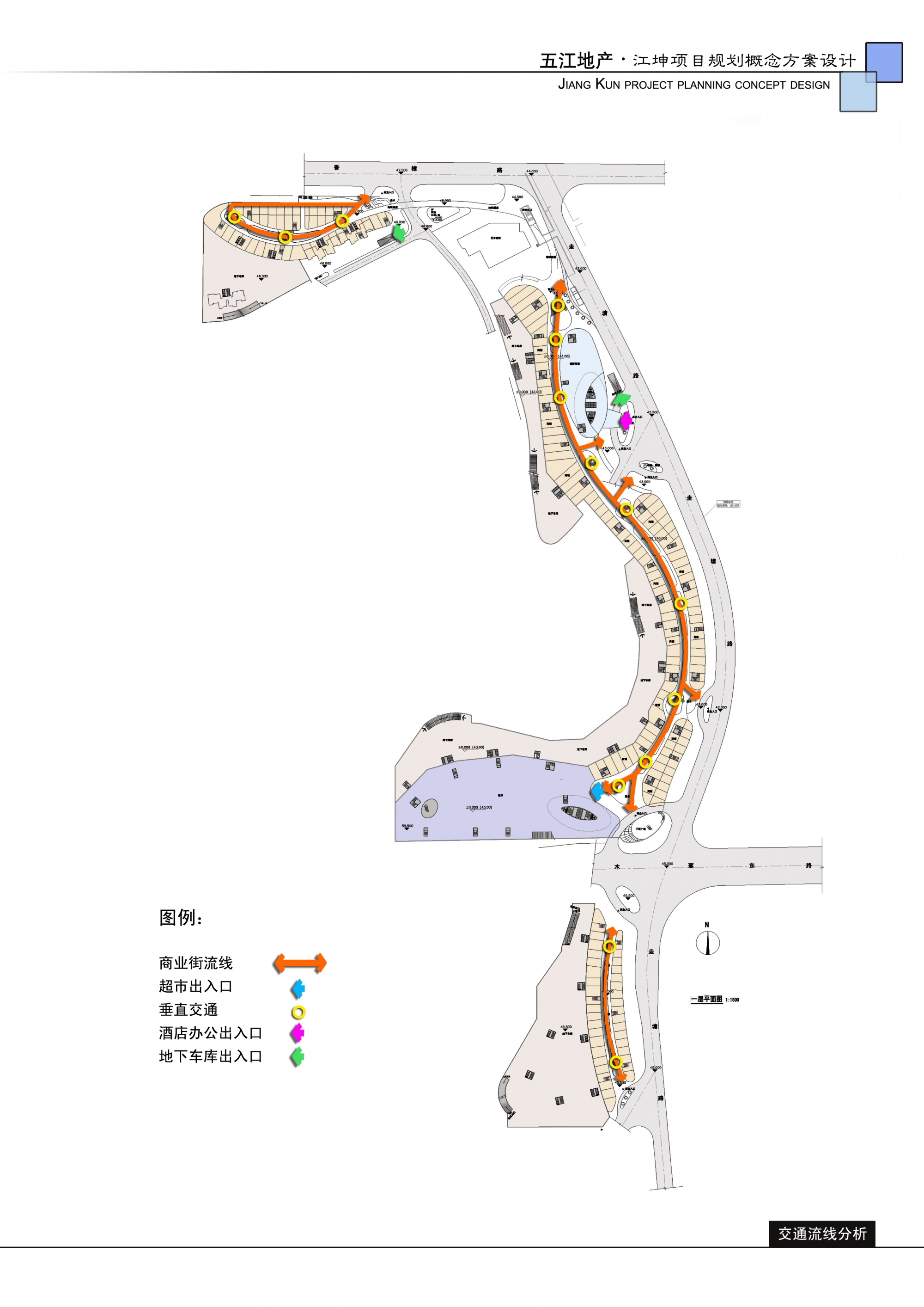 006-1层交通流线-商业综合体第17张图片