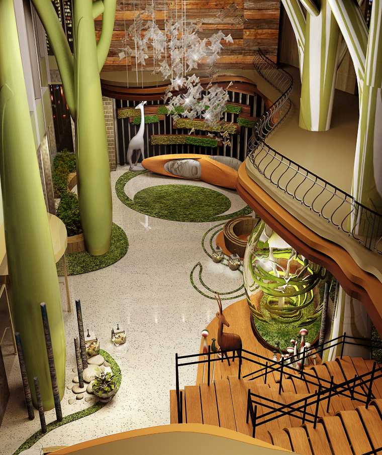 绿野仙踪组题酒店资料下载-绿野仙踪—童话森林主题酒店设计