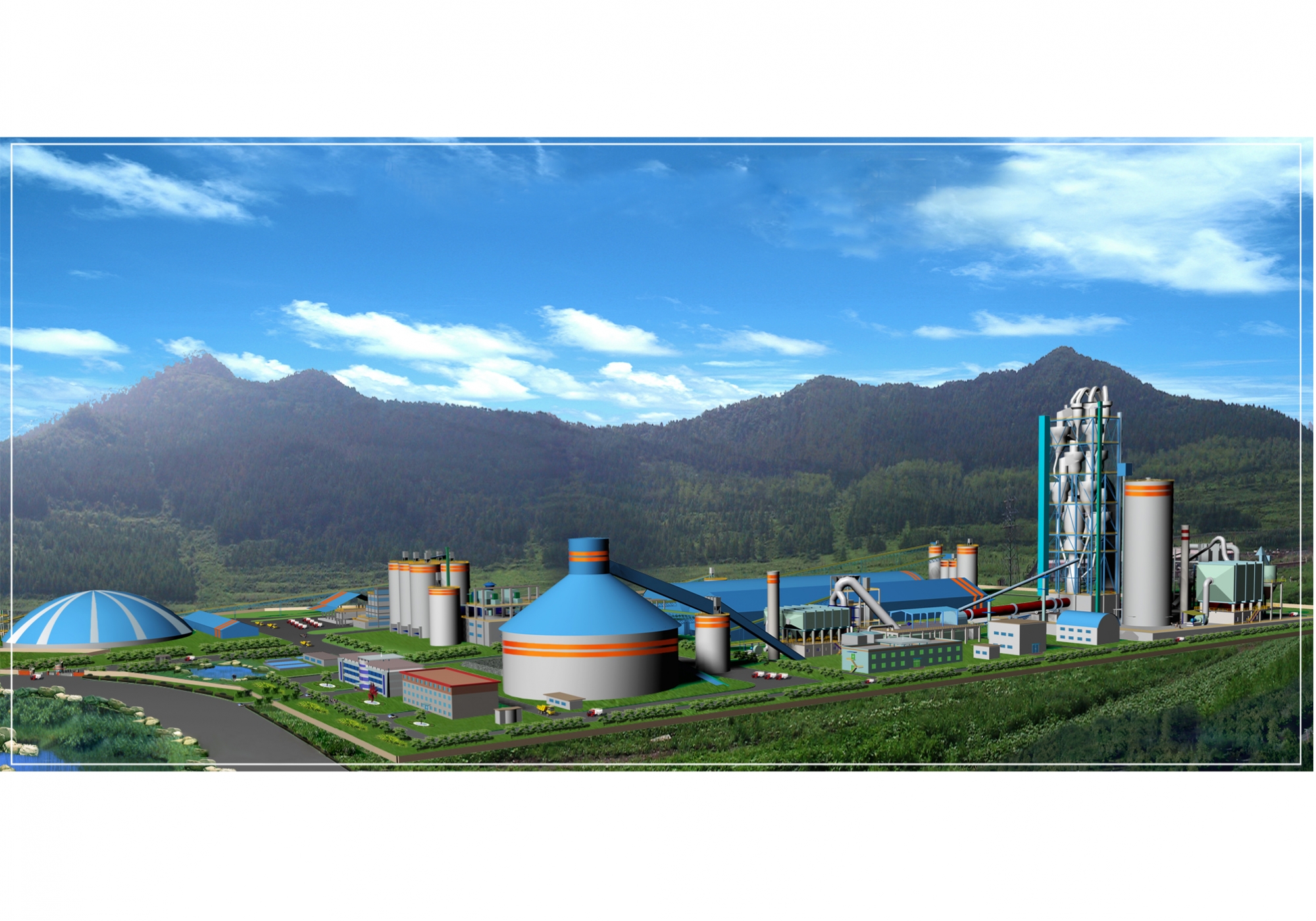 沈阳公路水泥厂鸟瞰图(m)-优质建筑工程节点第118张图片