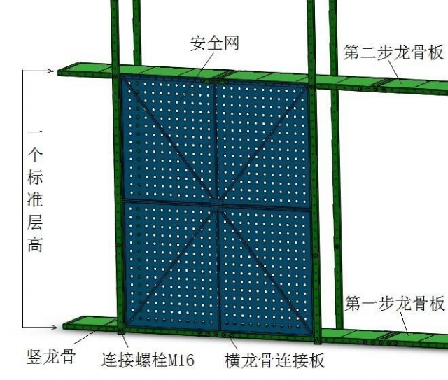 防火型全防护智能爬架平台施工_9