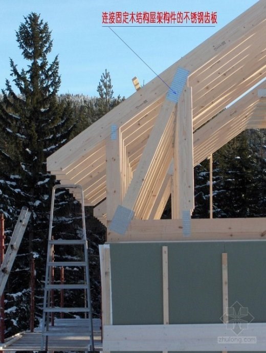 [挪威]一栋轻木结构住宅冬季施工建造全过程_33