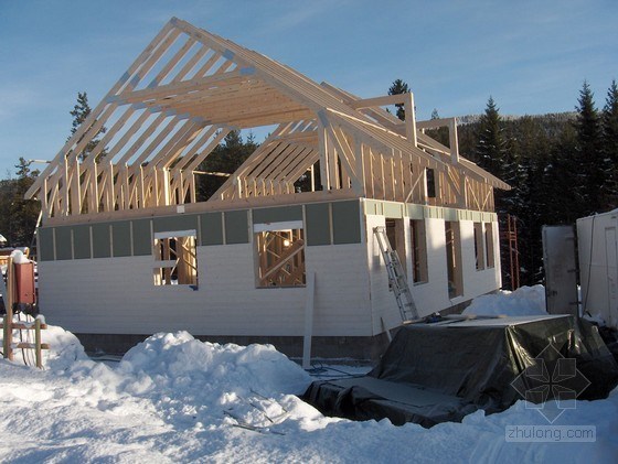 [挪威]一栋轻木结构住宅冬季施工建造全过程_34