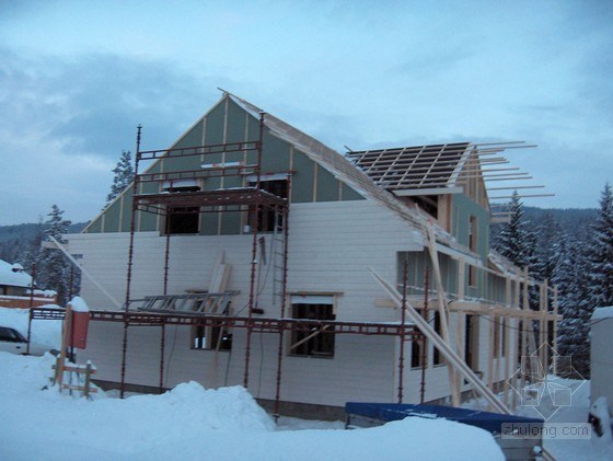[挪威]一栋轻木结构住宅冬季施工建造全过程_45