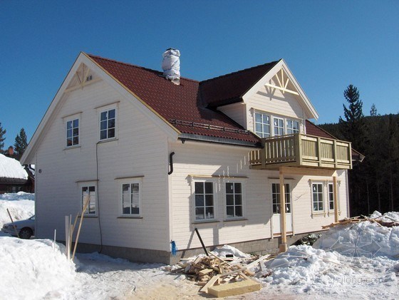 [挪威]一栋轻木结构住宅冬季施工建造全过程_60