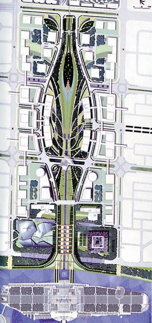 墨西哥城市玩具喷泉模型资料下载-最大“城市客厅”像只绿宝瓶