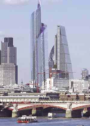 金融城城市设计资料下载-KPF设计的DIFA大厦即将成为伦敦金融城最高建筑