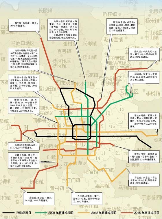 轻轨轨道铺轨资料下载-北京加速构建轨道交通网 功能区与多条地铁联通