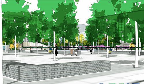 最新道路改造设计施工图资料下载-西单文化广场改造规划设计方案公示