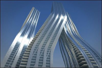 英国博物馆扎哈资料下载-舞动的高楼：扎哈•哈迪德在迪拜设计“舞蹈大厦”