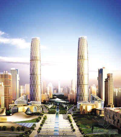珠江新城中轴线资料下载-珠江新城西塔启动地上工程 第一高楼能抗“911”