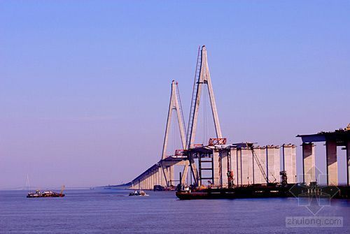滩涂区灌注桩资料下载-杭州湾跨海大桥今日贯通 长36公里居世界第一