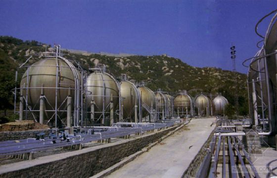 乙烯球罐设计资料下载-北京乙烯工程东方化工厂11.5万吨乙烯工程