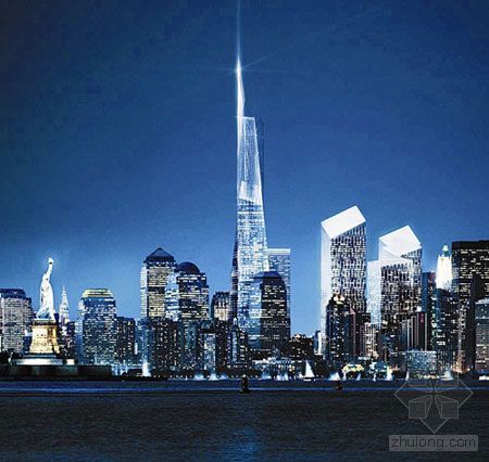 漯河世贸中心生态型商业综合体资料下载-纽约公布世贸中心3幢主建筑重建方案