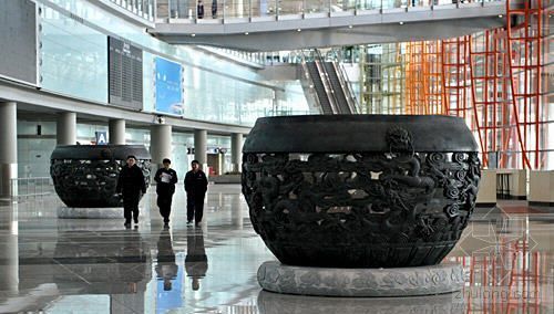 北京文化景观文本资料下载-文化景观扮靓首都机场第三航站楼