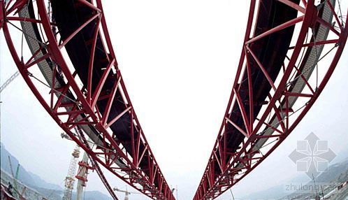 栈桥输送带钢结构工程资料下载-位于三峡工程泄洪坝段的混凝土传送带